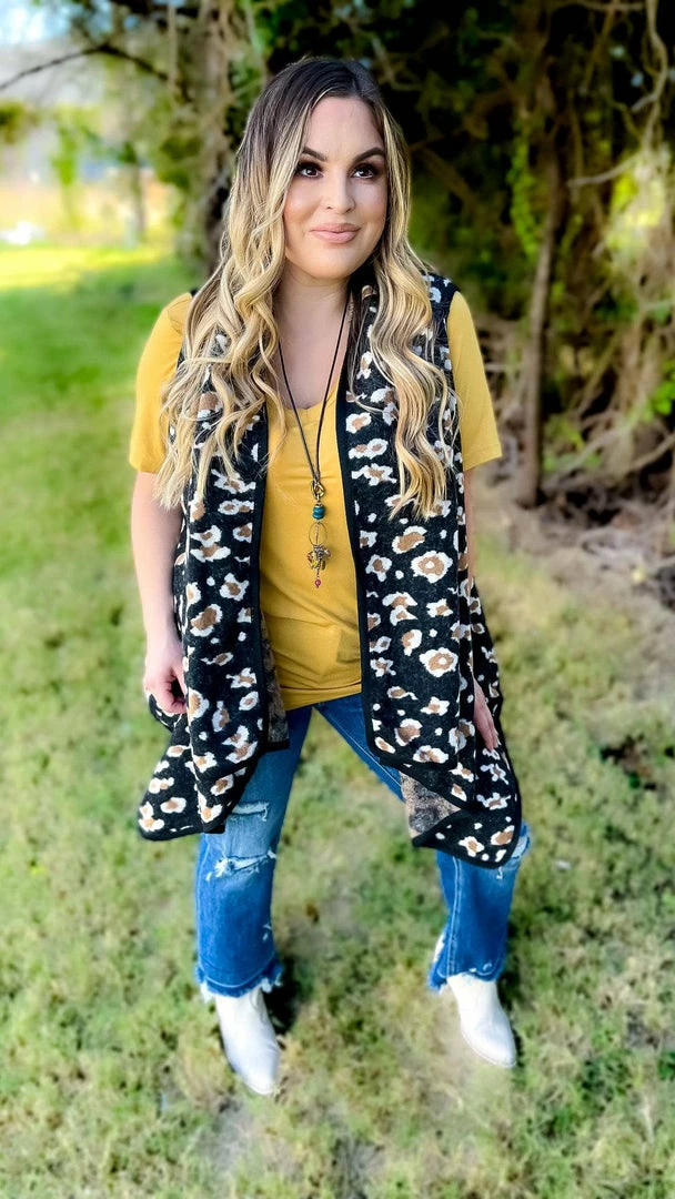 Your Fashion Wholesale Black Totally Convinced Vest OUTERWEAR