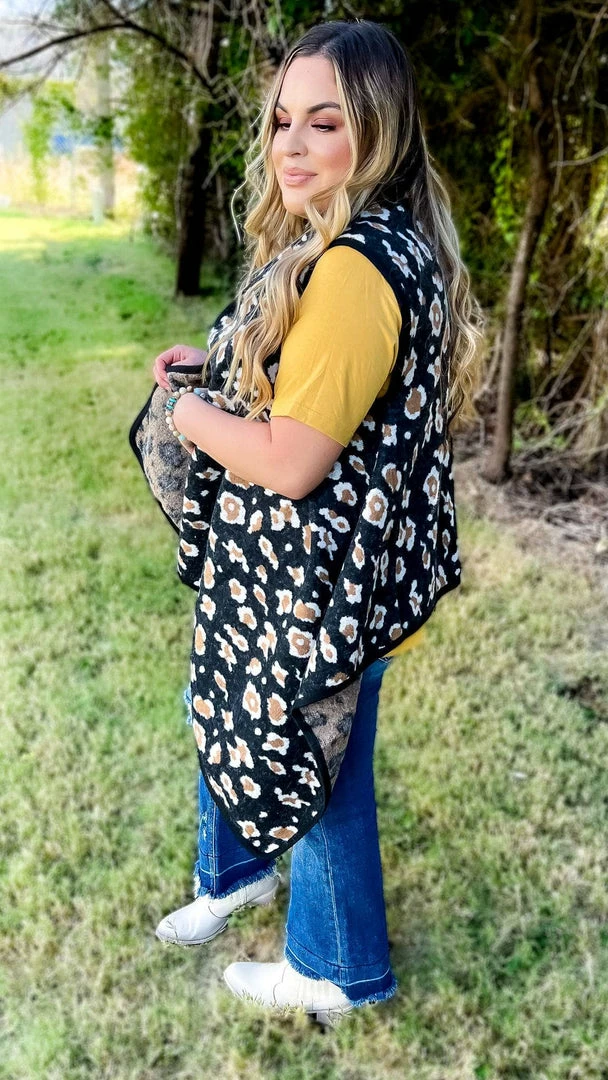 Your Fashion Wholesale Black Totally Convinced Vest OUTERWEAR