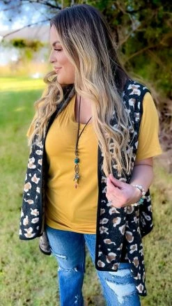 Your Fashion Wholesale Black Totally Convinced Vest OUTERWEAR