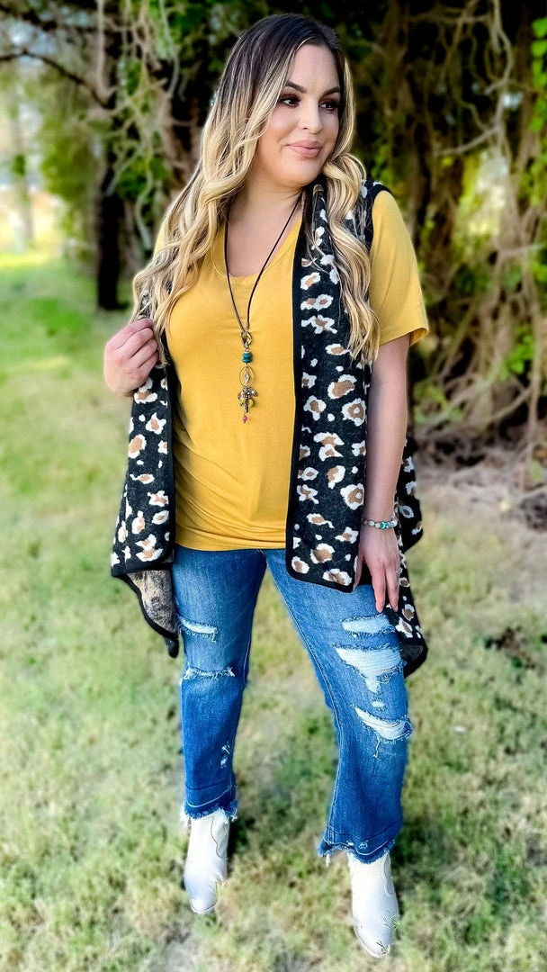 Your Fashion Wholesale Black Totally Convinced Vest OUTERWEAR