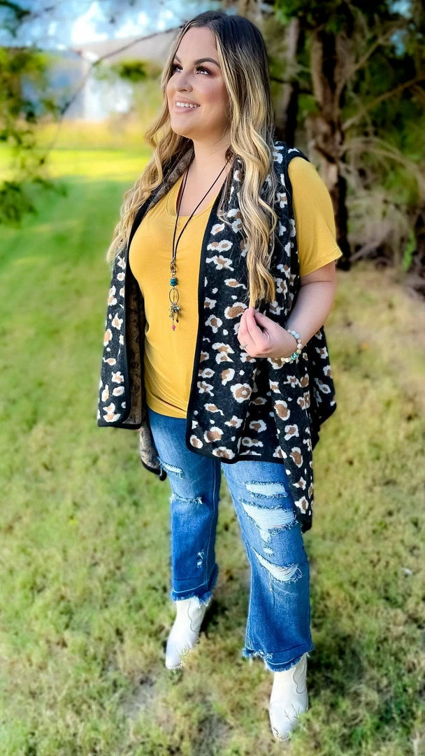 Your Fashion Wholesale Black Totally Convinced Vest OUTERWEAR