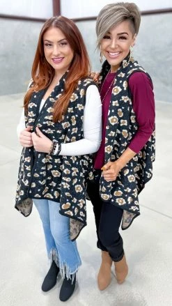 Your Fashion Wholesale Black Totally Convinced Vest OUTERWEAR