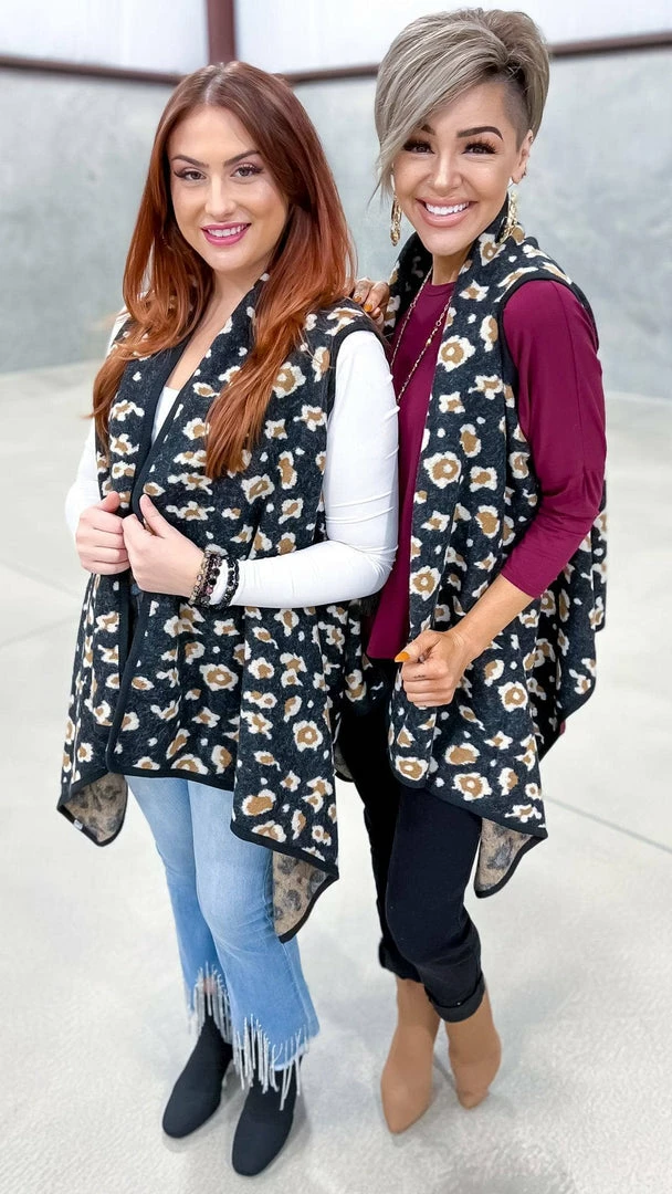 Your Fashion Wholesale Black Totally Convinced Vest OUTERWEAR