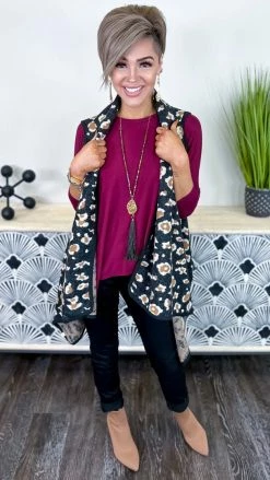 Your Fashion Wholesale Black Totally Convinced Vest OUTERWEAR