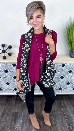 Your Fashion Wholesale Black Totally Convinced Vest OUTERWEAR