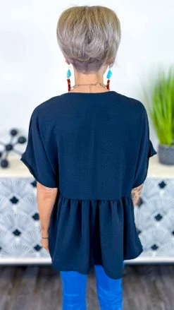 The ZigZag Stripe Black Trip To Venice Top TOPS & TUNICS