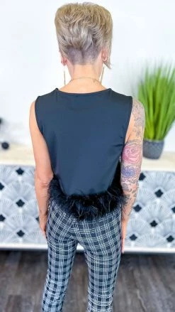 The ZigZag Stripe Black Uptown Views Top