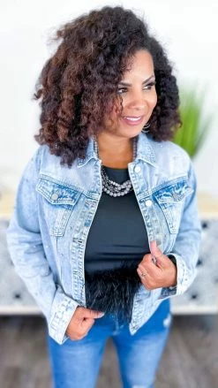 The ZigZag Stripe Black Uptown Views Top