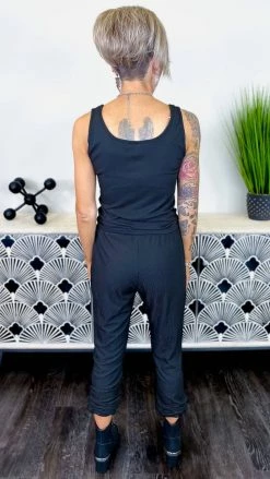 The ZigZag Stripe MATCHING SETS Black Utmost Comfort Set