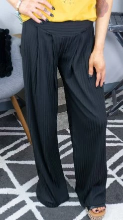 The ZigZag Stripe Black Valley Dance Pants