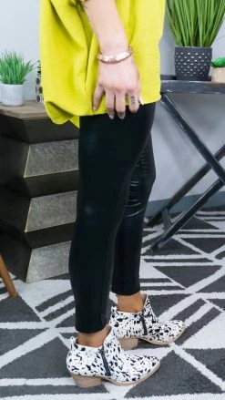 The ZigZag Stripe BOTTOMS Black Vegas Weekend Leggings [NO RETURNS]