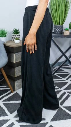 The ZigZag Stripe Black Vividly Dreaming Pants BOTTOMS