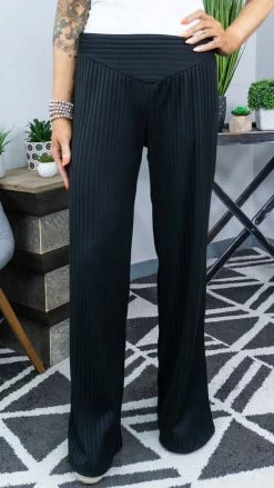 The ZigZag Stripe Black Vividly Dreaming Pants BOTTOMS