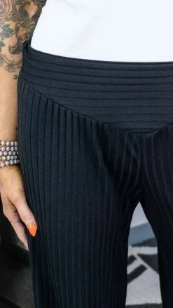 The ZigZag Stripe Black Vividly Dreaming Pants BOTTOMS