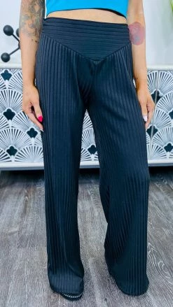 The ZigZag Stripe Black Vividly Dreaming Pants BOTTOMS