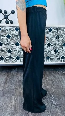 The ZigZag Stripe Black Vividly Dreaming Pants BOTTOMS