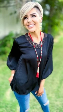 The ZigZag Stripe Black Wine Hour Top