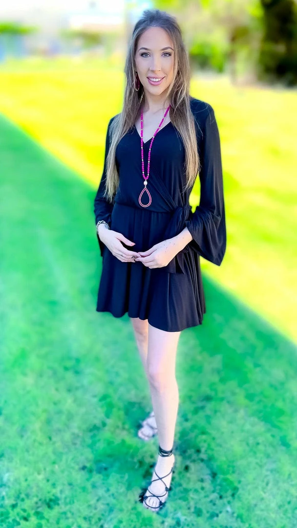 The ZigZag Stripe Black Winning Awards Dress DRESSES