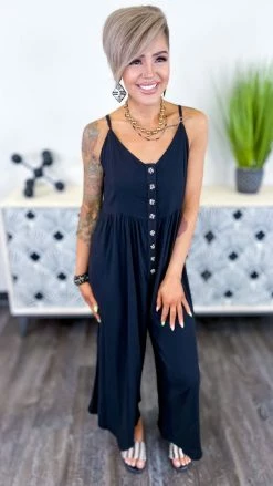 The ZigZag Stripe Black You Shine Jumpsuit JUMPSUITS & ROMPERS