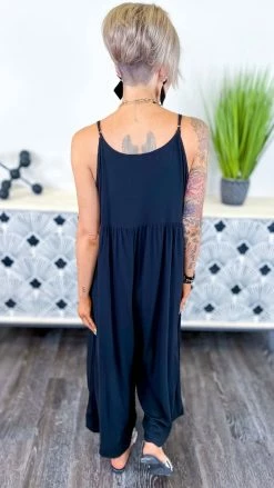 The ZigZag Stripe Black You Shine Jumpsuit JUMPSUITS & ROMPERS