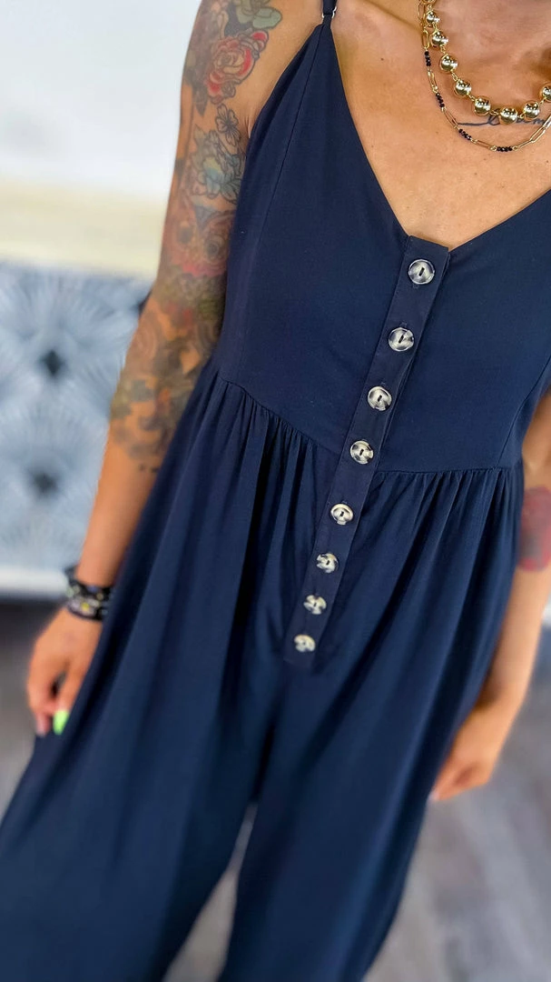 The ZigZag Stripe Black You Shine Jumpsuit JUMPSUITS & ROMPERS