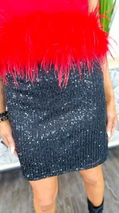 The ZigZag Stripe Black Your Birthday Skirt BOTTOMS