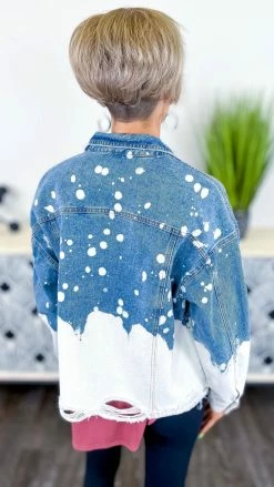 BiBi Bleach Ombre Denim Jacket