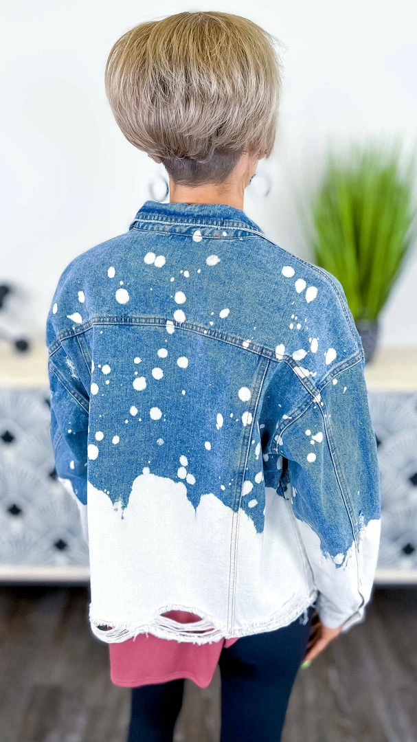 BiBi Bleach Ombre Denim Jacket
