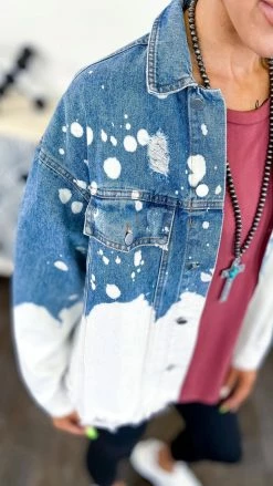 BiBi Bleach Ombre Denim Jacket