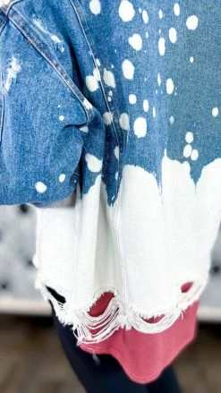 BiBi Bleach Ombre Denim Jacket
