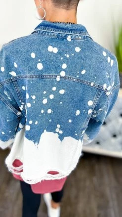 BiBi Bleach Ombre Denim Jacket