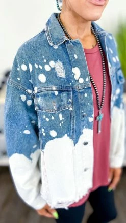BiBi Bleach Ombre Denim Jacket