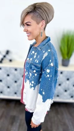 BiBi Bleach Ombre Denim Jacket