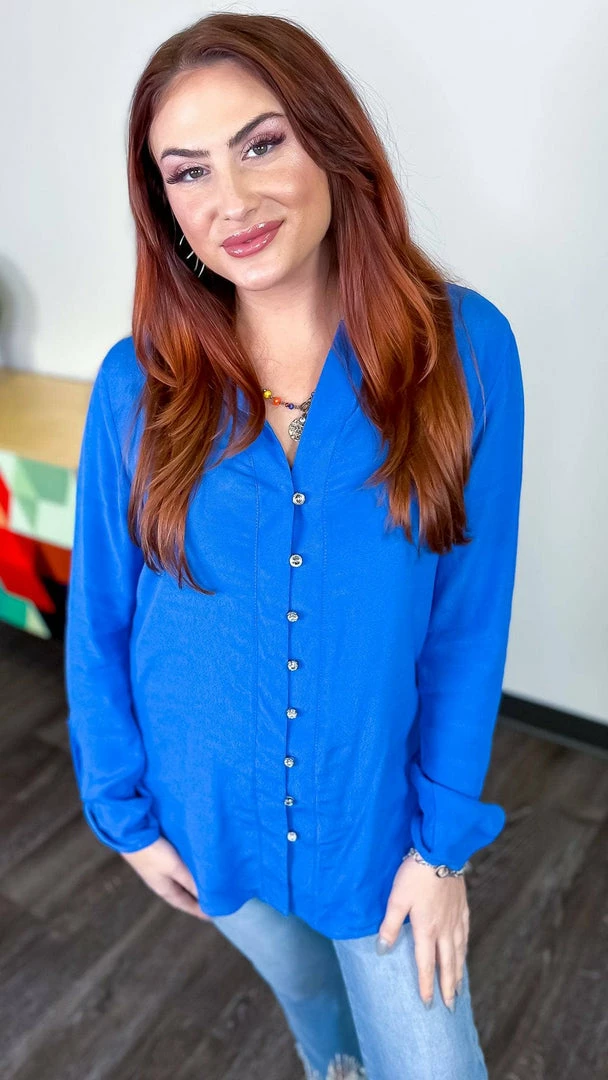 The ZigZag Stripe TOPS & TUNICS Blue Business Best Top