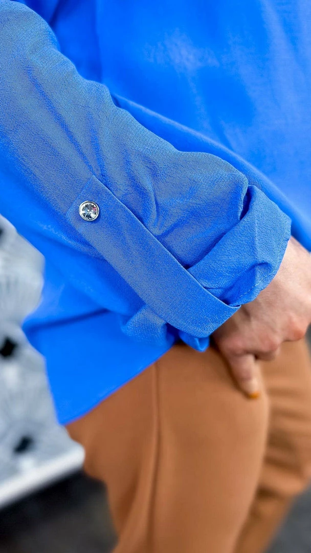 The ZigZag Stripe TOPS & TUNICS Blue Business Best Top