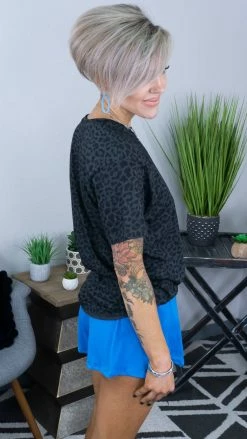 The ZigZag Stripe Blue Campus Crush Shorts [NO RETURNS]