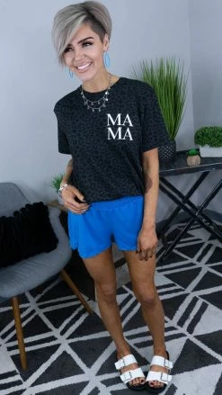 The ZigZag Stripe Blue Campus Crush Shorts [NO RETURNS]