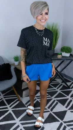 The ZigZag Stripe Blue Campus Crush Shorts [NO RETURNS]