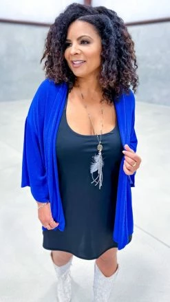 The ZigZag Stripe Blue Chime In Cardigan