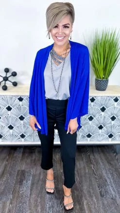 The ZigZag Stripe Blue Chime In Cardigan