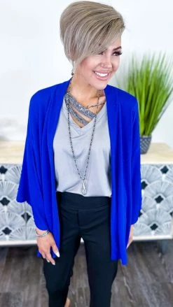 The ZigZag Stripe Blue Chime In Cardigan