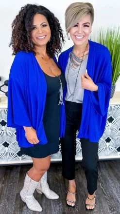 The ZigZag Stripe Blue Chime In Cardigan