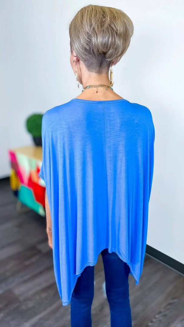 The ZigZag Stripe Blue City Rhythm Top TOPS & TUNICS