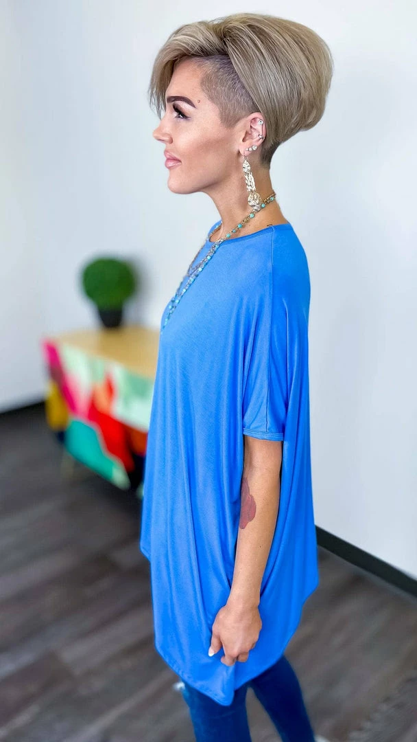 The ZigZag Stripe Blue City Rhythm Top TOPS & TUNICS