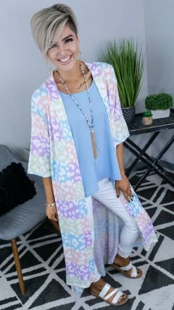 The ZigZag Stripe TOPS & TUNICS Blue Concert Vibes Tank [NO RETURNS]