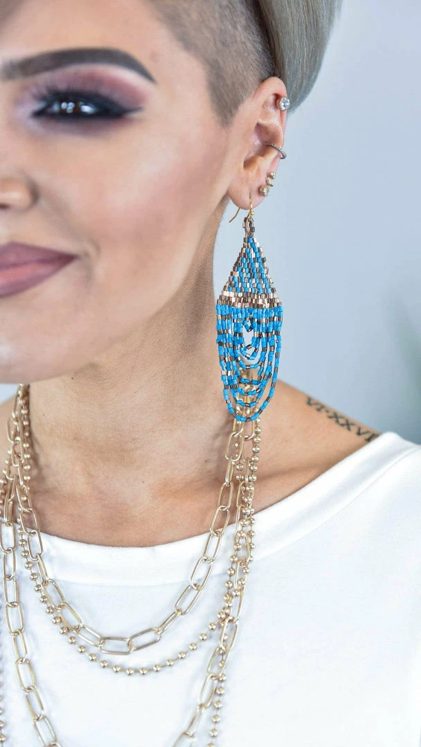 MOA ACCESSORIES Blue Distant Dreamer Earrings