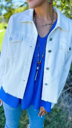 The ZigZag Stripe TOPS & TUNICS Blue Enhanced View Top