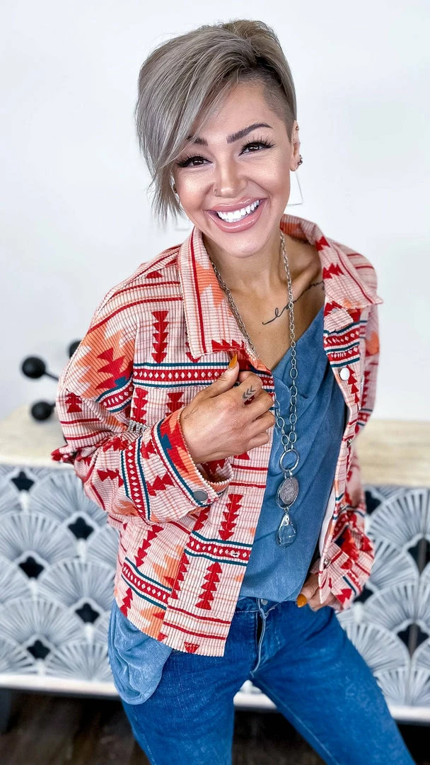 The ZigZag Stripe TOPS & TUNICS Blue Glam Gal Tank