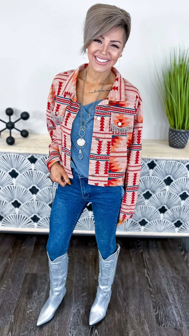 The ZigZag Stripe TOPS & TUNICS Blue Glam Gal Tank