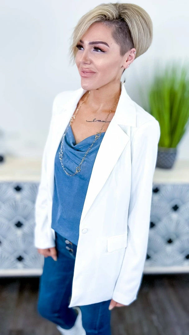 The ZigZag Stripe TOPS & TUNICS Blue Glam Gal Tank